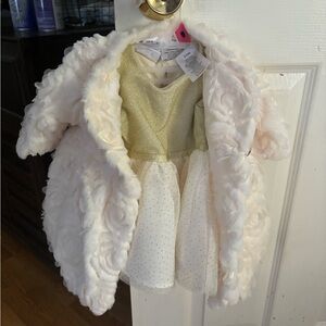 3/6m 2 pc dress and coat